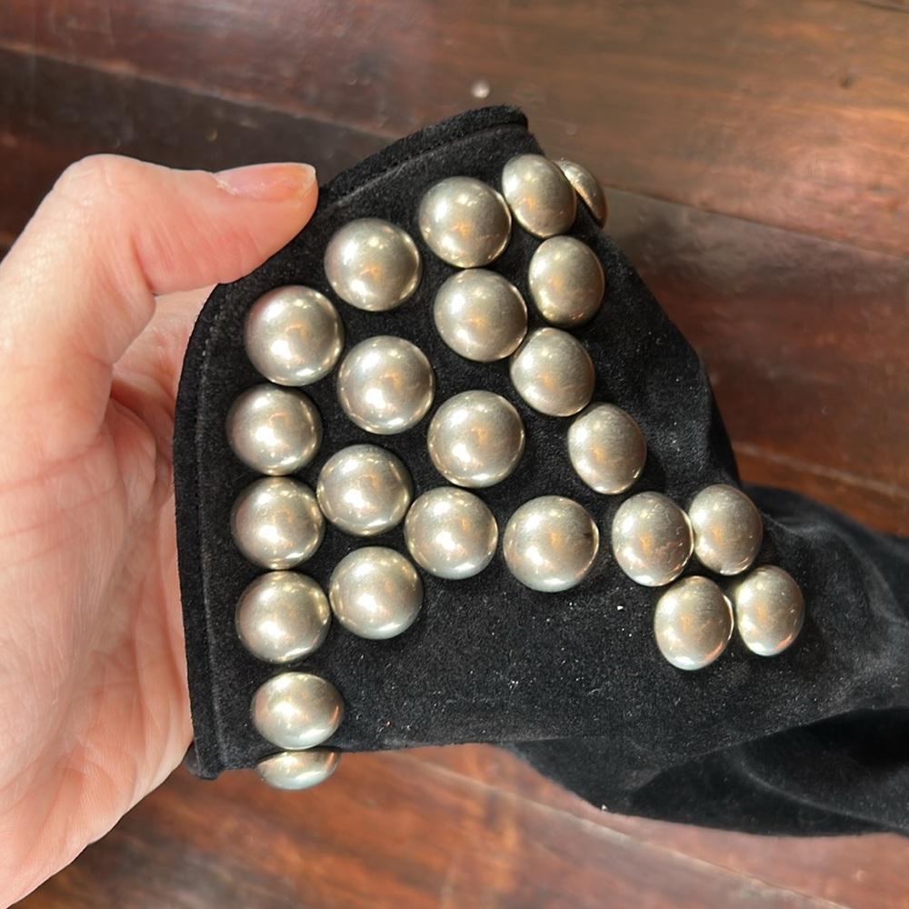 Isabel Marant Studded Black Ankle Boots - Picture 3 of 11